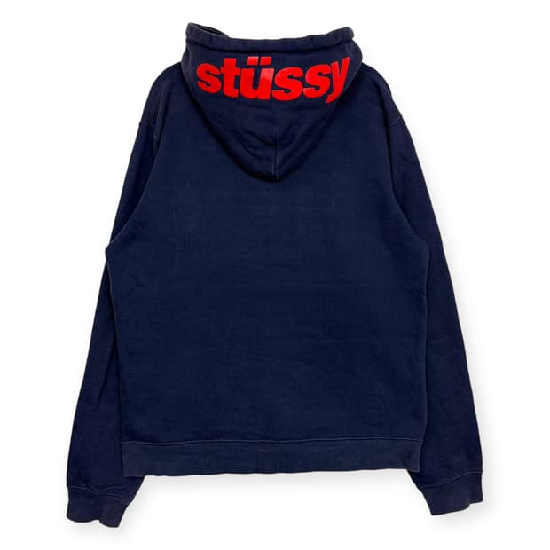 스투시 로고 후드 티셔츠