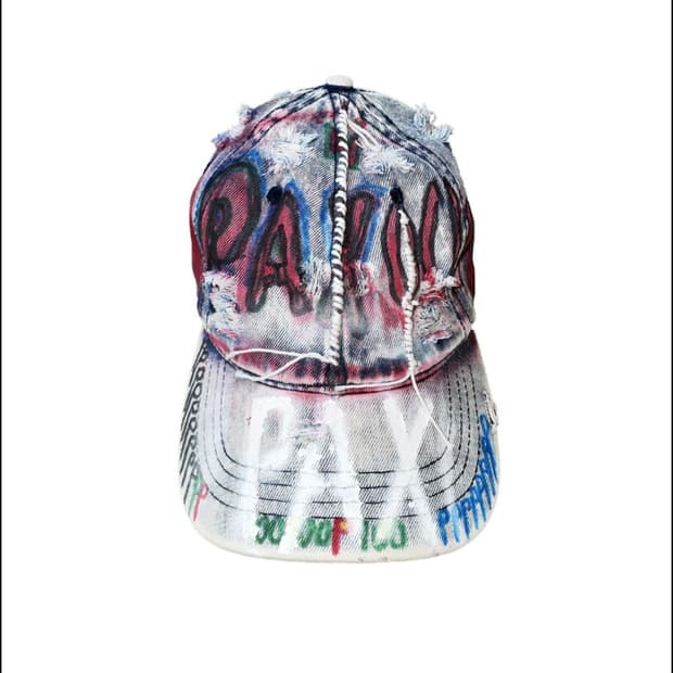 Pax00100 모자 pax drawing denim cap