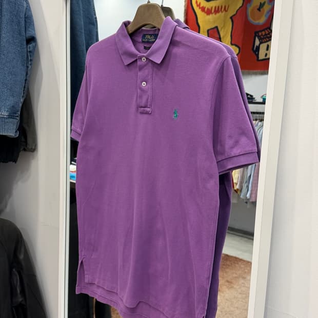 Polo RL 폴로 랄프로렌 pk 반팔 티셔츠 (Purple)