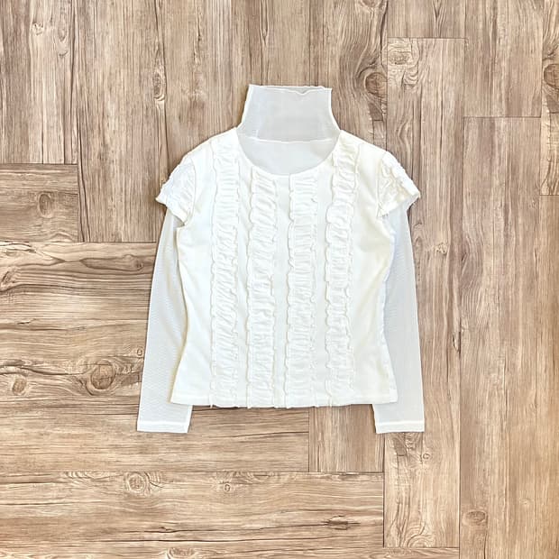 voyage 레이어드 시스루 터틀넥