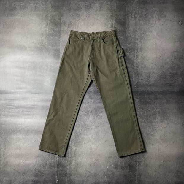 DICKIES 디키즈 빈티지 카키 카펜터 워크 팬츠 A00817