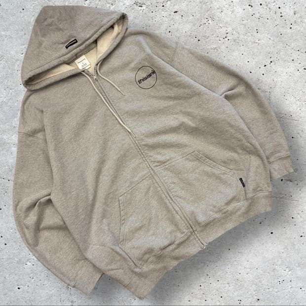 [XL] 디스이즈네버댓 그레이 후드집업 B440