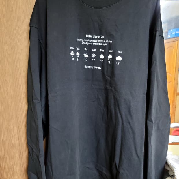 에스티유 웨더 사인 롱슬리브 블랙 L