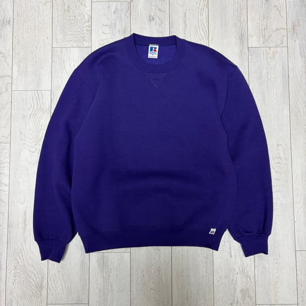 90s 러셀에슬레틱 스웻셔츠 맨투맨 퍼플 