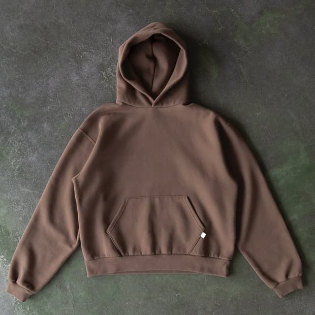 77c 클라우드 후디 브라운 L