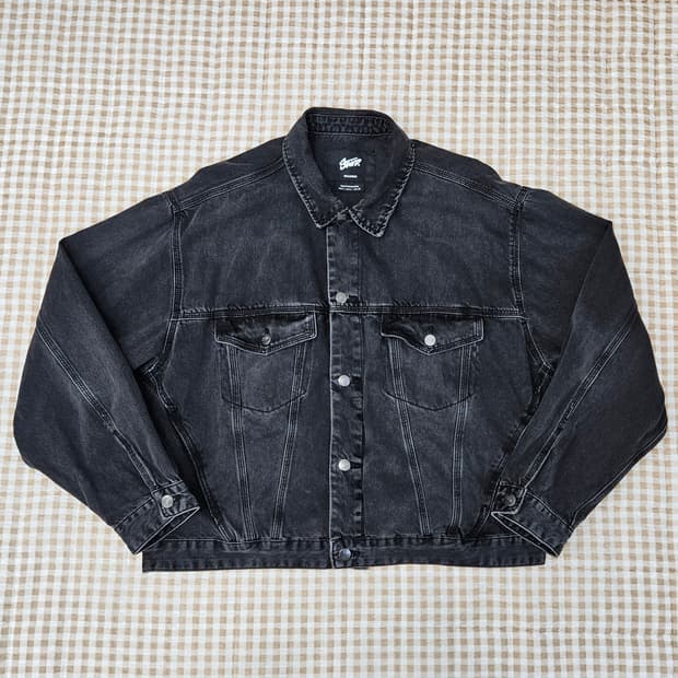 풀앤베어 오버핏 데님 청자켓 남자100~105