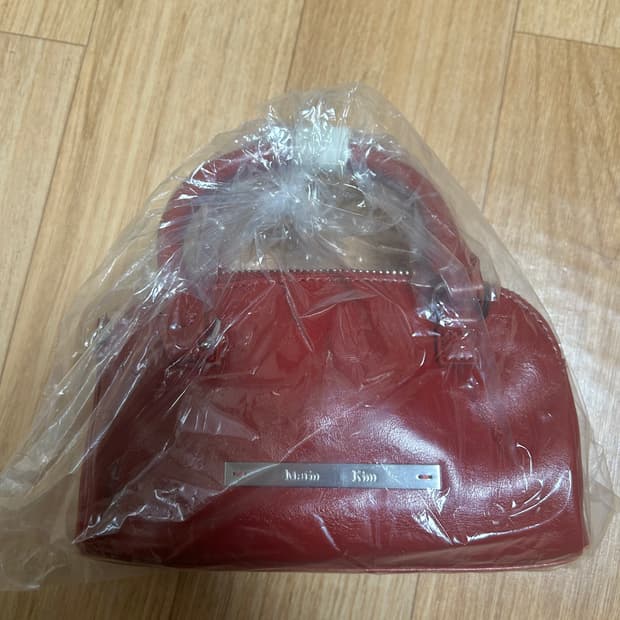 마뗑킴 더블 지퍼 미니 크로스백 레드