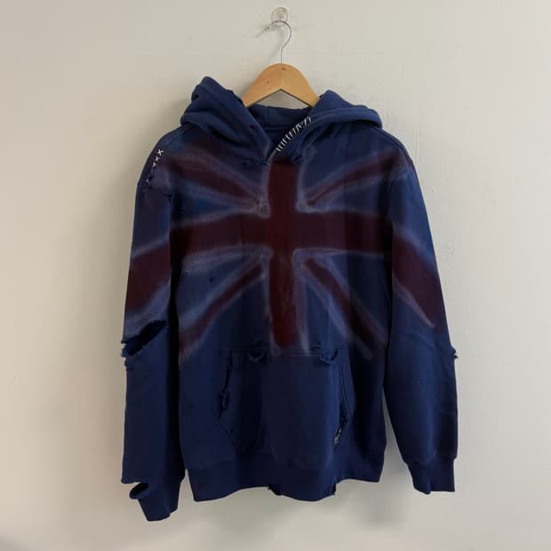 Distressed graffiti UK 🇬🇧 mood hoodie