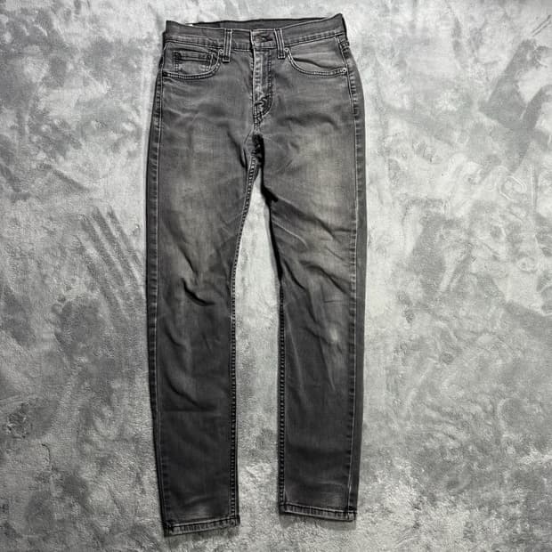 리바이스 512 블랙패치 데님 팬츠 29X32