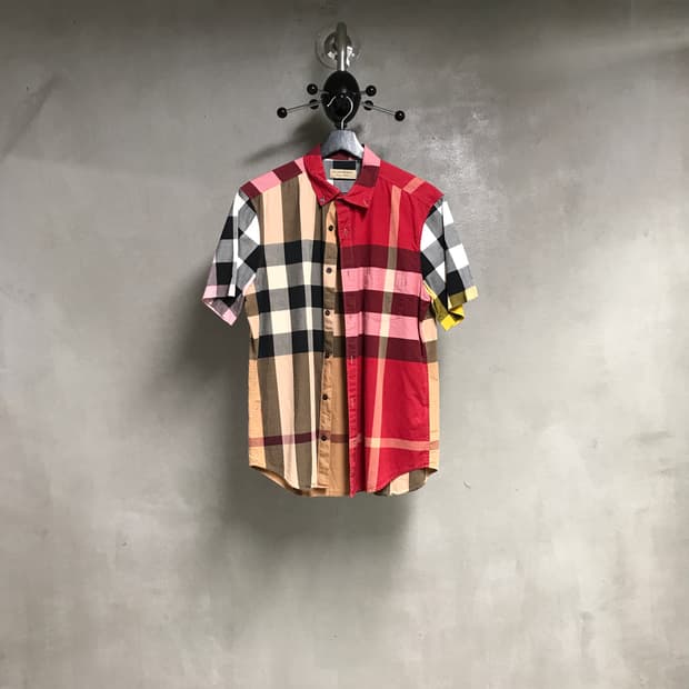 버버리 반팔 셔츠 M