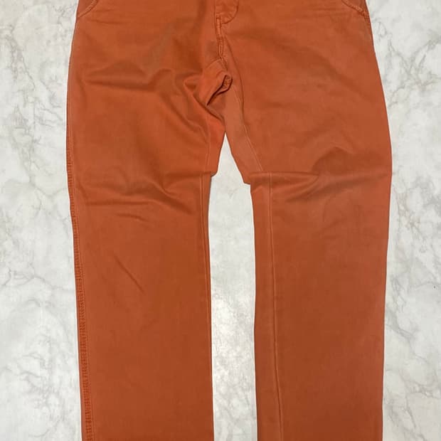 타미힐피거 빈티지 오렌지 면바지 34 인치