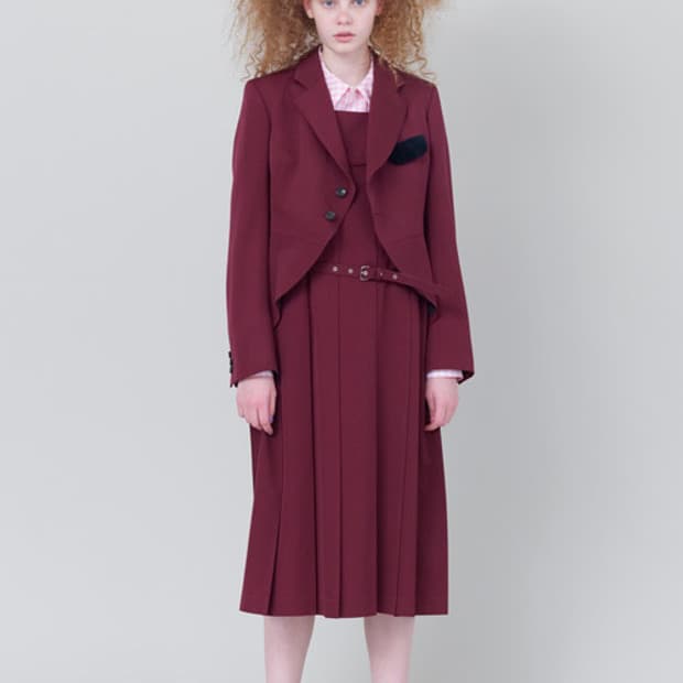 COMMEDESGARCONSGIRL 꼼데가르송걸 민소매 벨티드 원피스 S