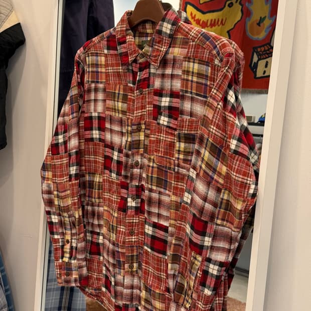 Eddie Bauer 에디바우어 플란넬 패치워크 셔츠