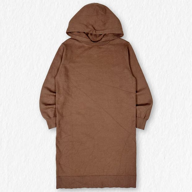 마리끌레르 후디드 니트 원피스