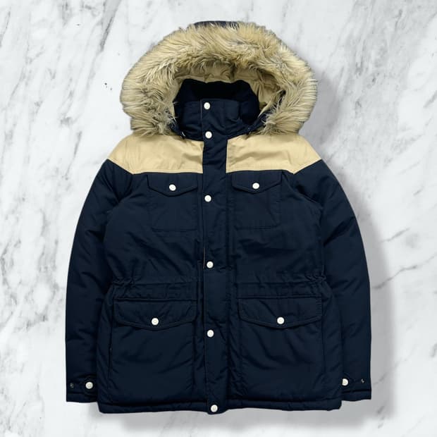 노스페이스 화이트라벨 구스다운 베이지 패딩 M