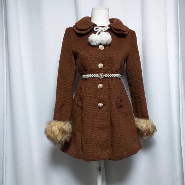 빈티지 리본코트 라떼히메로맨틱갸루 달천 대장 핀터깔 캐캐체 y2k 로리타