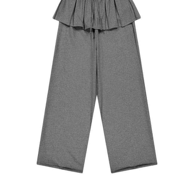 코이세이오 플리츠 오버 울 팬츠 그레이 2