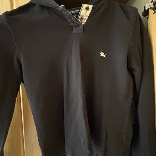 vintage burberry hoodie top