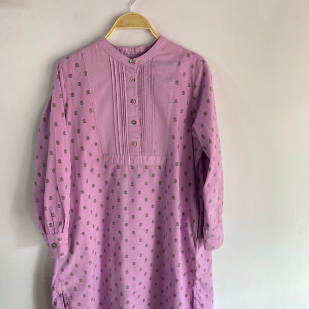 일본빈티지) 라벤더 튜닉 원피스 