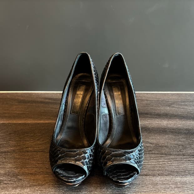 burberry python heels