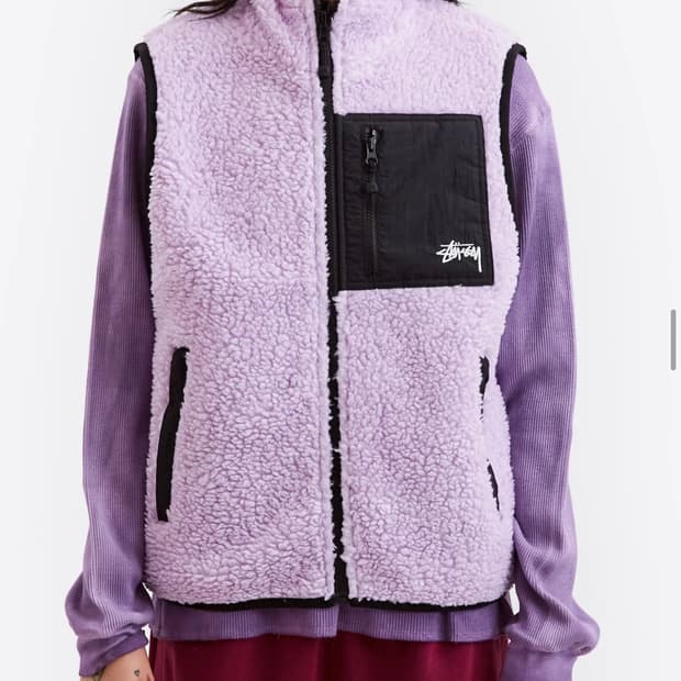 스투시 쉐르파 베스트 리버시블