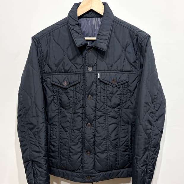 리바이스 카모 리버시블 퀼팅 트러커 자켓