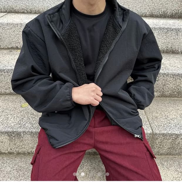 양털 기모 바람막이
