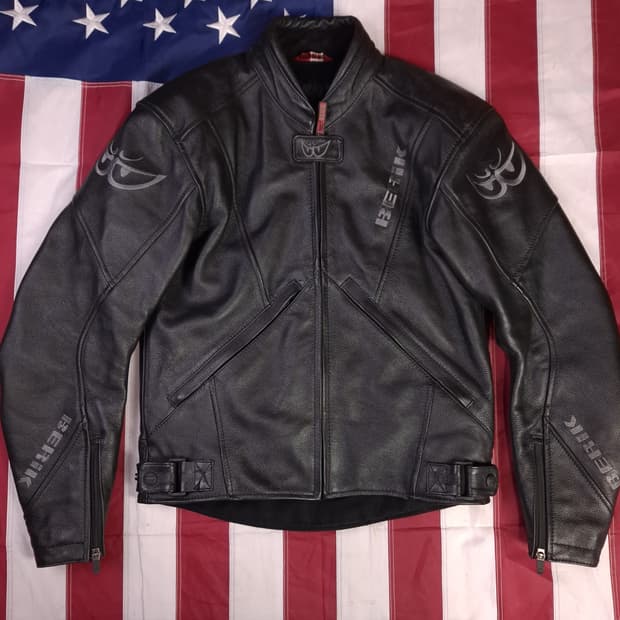 오리지날 베릭 Berik 리얼레더 레이싱자켓
