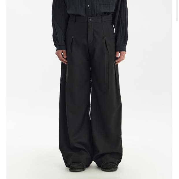 구매s,m)professor.e E Pants-Black