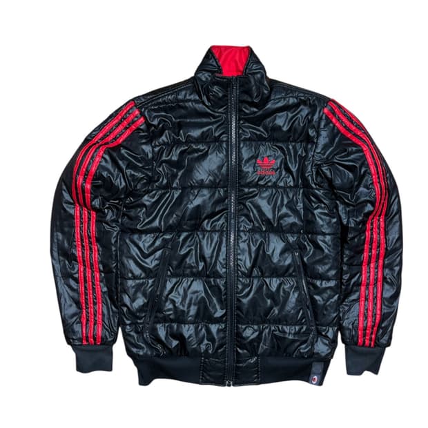 아디다스 ac밀란 리버서블 양면 경량 패딩 