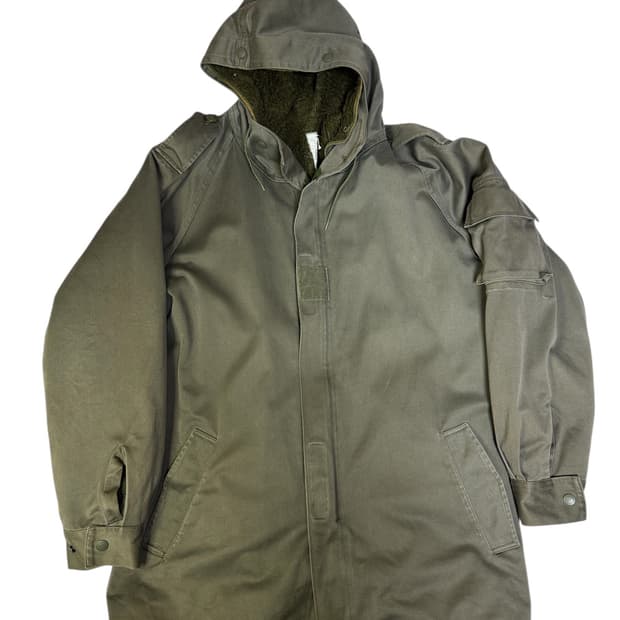 빈티지 8090s 프랑스 아미 f-2 콜드웨더 파카 88L