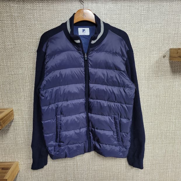 100사이즈 휠라 오리털 패딩 니트