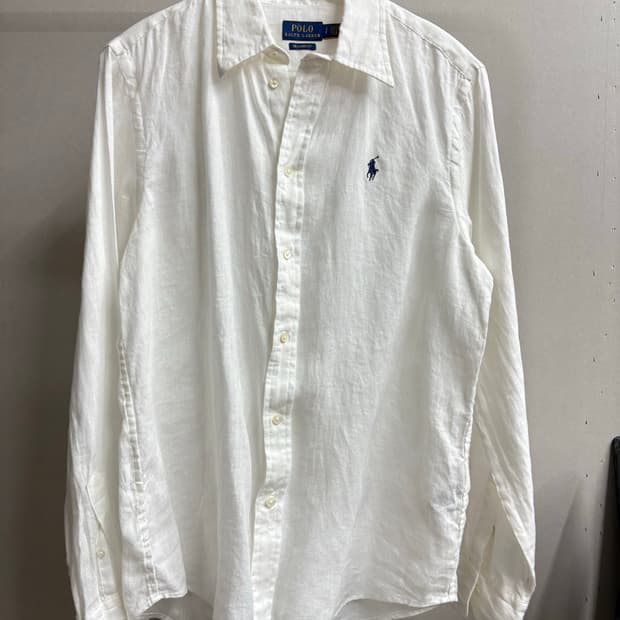 폴로 화이트 린넨 셔츠