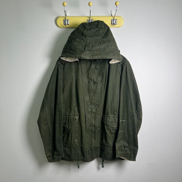 VTG 빈티지 카키 M-64 복각 야상 후드 파카 