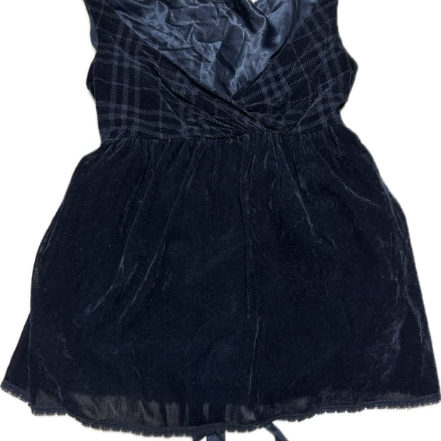 버버리 벨벳 슬리브리스