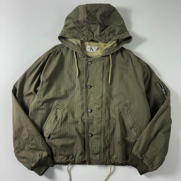 CK 켈빈클라인 90‘s 밀리터리 후드자켓