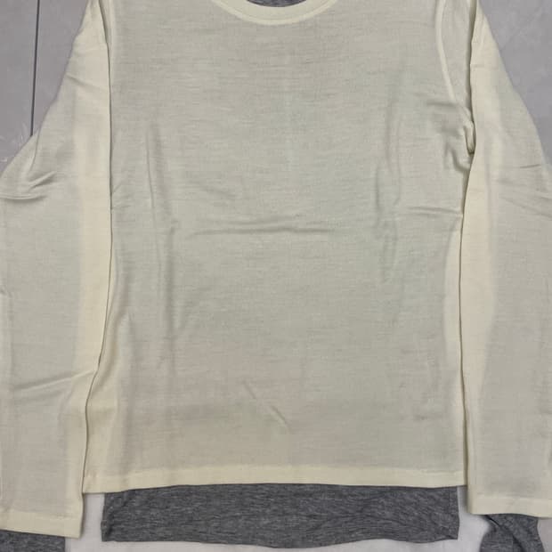 렉토 노바 레이어드 티셔츠 아이보리 24FW