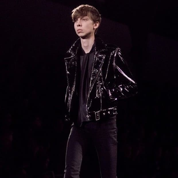 생로랑 15fw 레더자켓