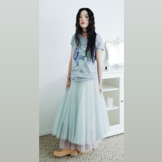 샵페어리 그레이 샤샤 스커트