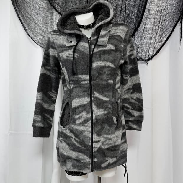 military hood zip up