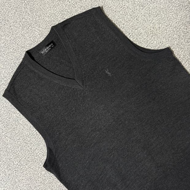 생로랑 YSL 울 니트 조끼