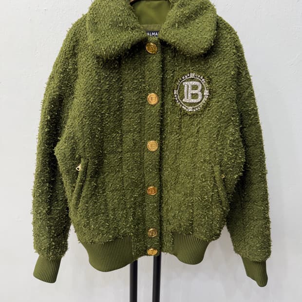 매장판정품) 발망 22ss 여성 트위드 봄버 자켓 34