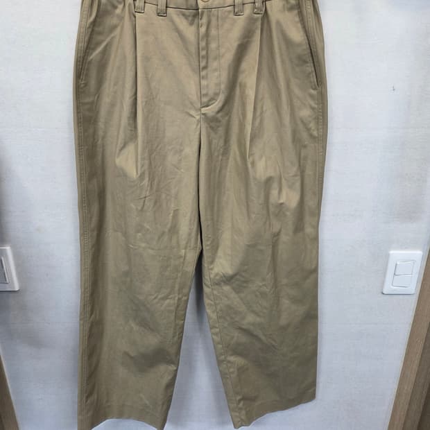 247 시리즈 원턱 반밴딩 와이드 치노팬츠 xl 대략 33 34