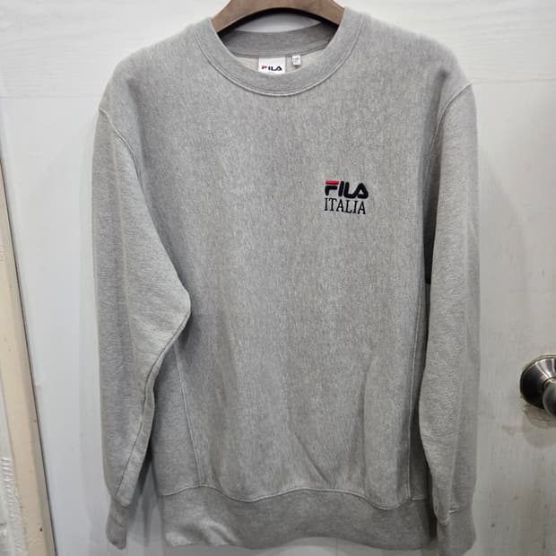 S,90)) FILA 휠라 이탈리아 회색 맨투맨! 상태 굿굿굿!~