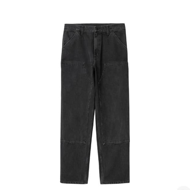 칼하트 WIP 스미스 데님 더블 니 팬츠 블랙 34X32