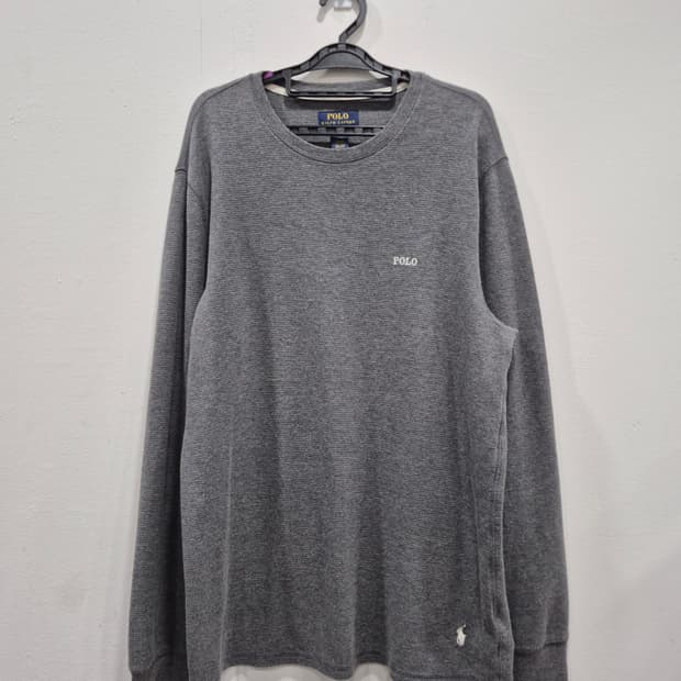 폴로 랄프로렌 와플 크루넥 티셔츠 맨투맨 티셔츠 남성 100사이즈