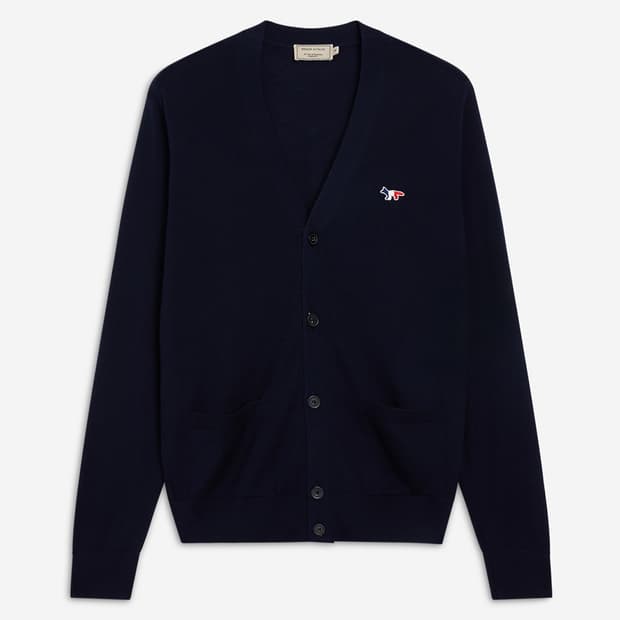 [L] 메종키츠네 트리컬러 폭스 가디건