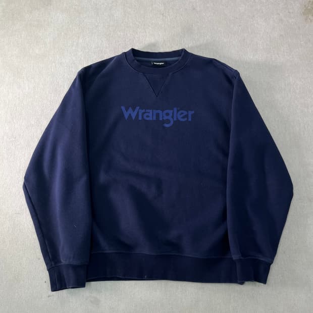 100 랭글러 빅로고 맨투맨