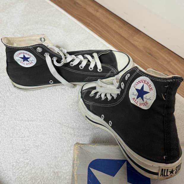 80s 빈티지 컨버스 블랙컬러 (9.5/275)