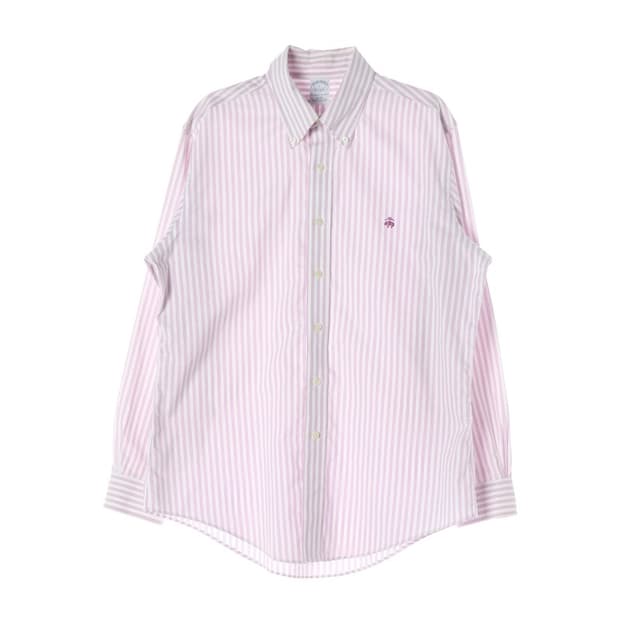 브룩스브라더스 수피마 코튼 넌아이언 슬림핏 셔츠 L